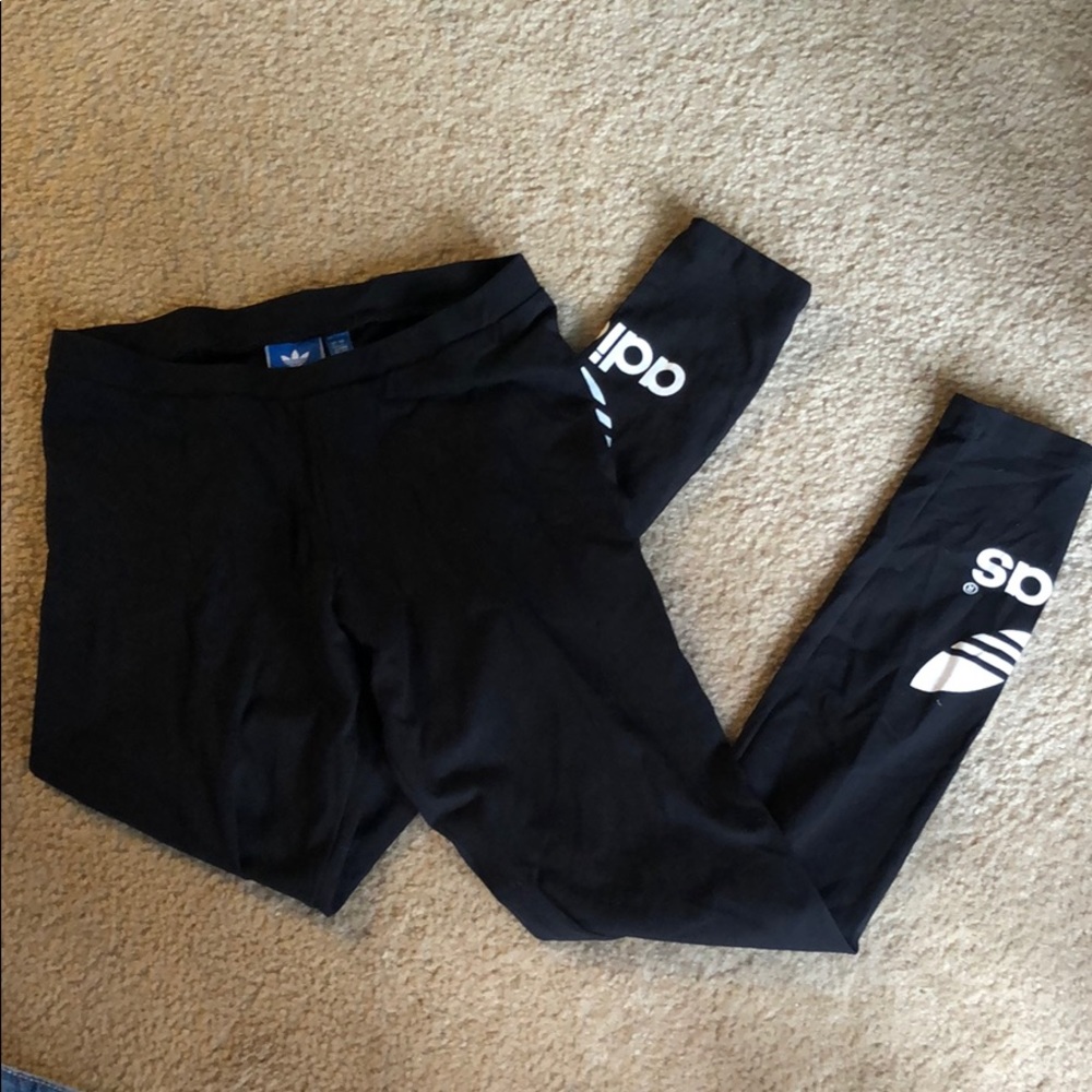 Adidas Black cotton leggings